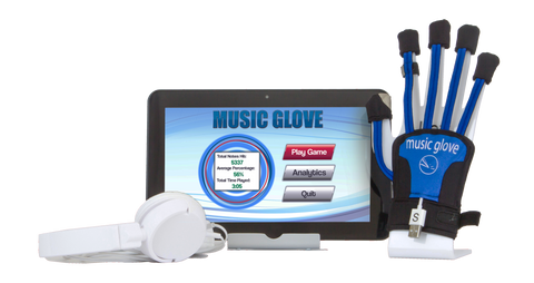 Music Glove Home - kotiharjoitteluun Vasen M